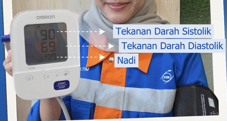Panduan Pemeriksaan Tekanan Darah & Nadi Omron Tensimeter